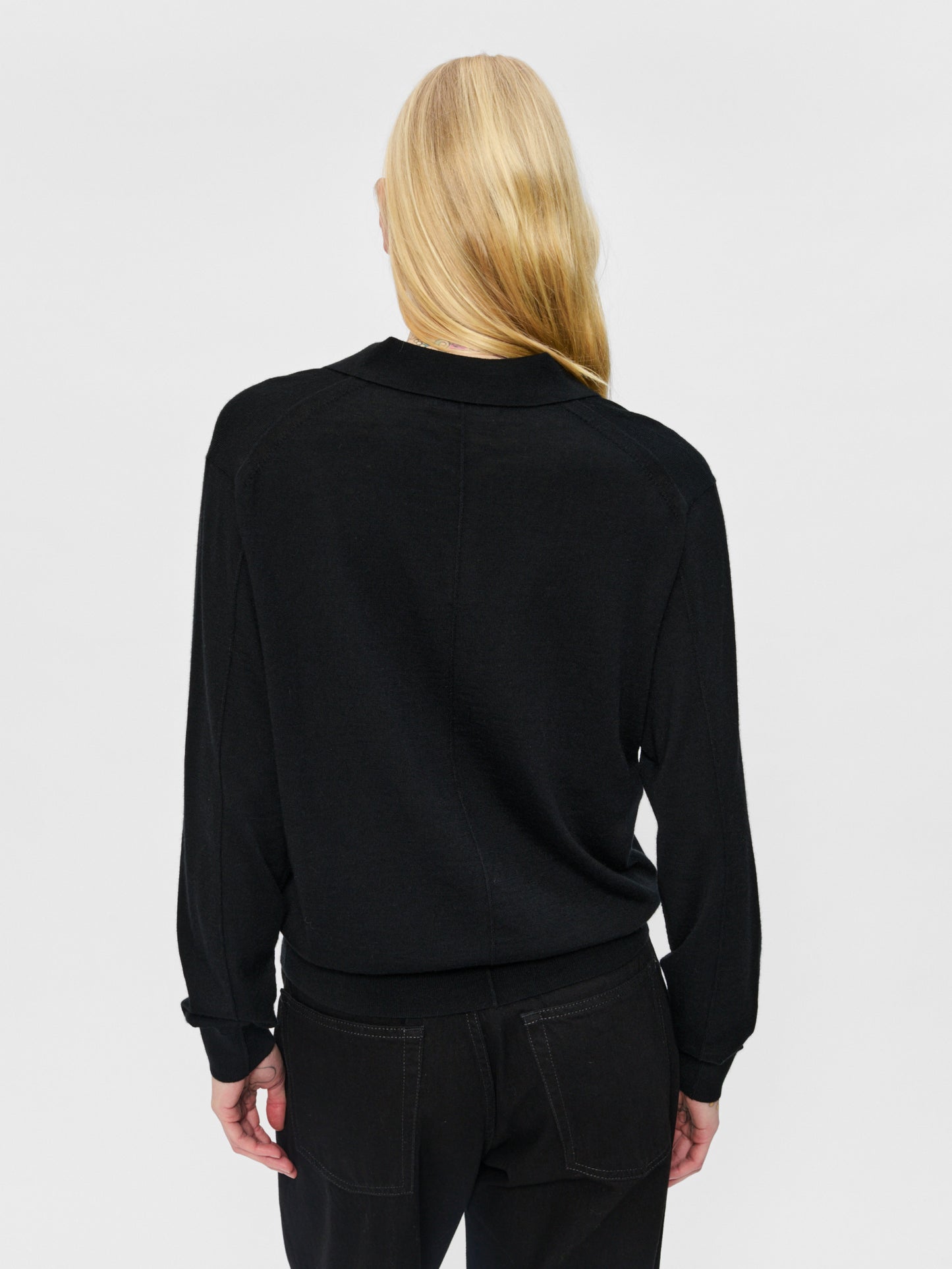 L/S Polo Black
