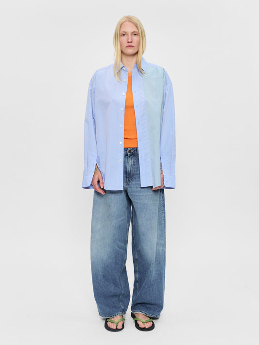 Reworked Uniform Shirt Blue