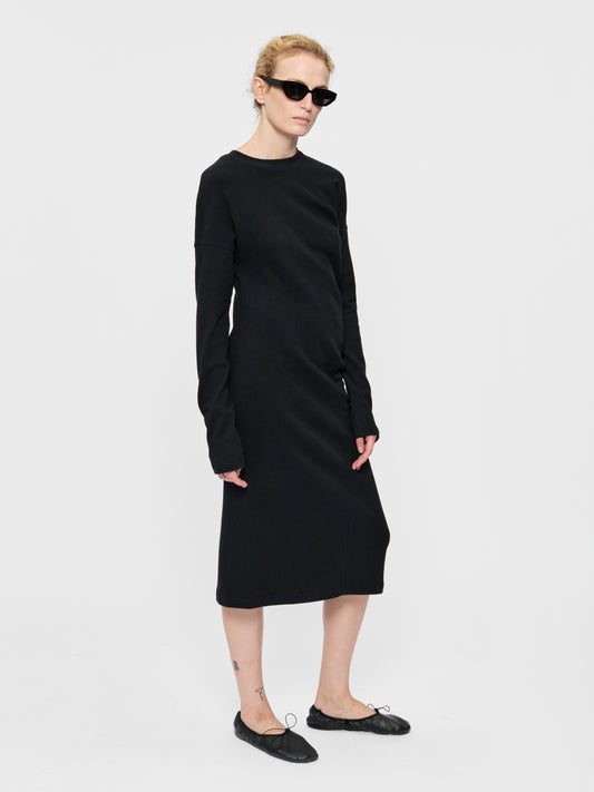 Twisted Seam Dress Black