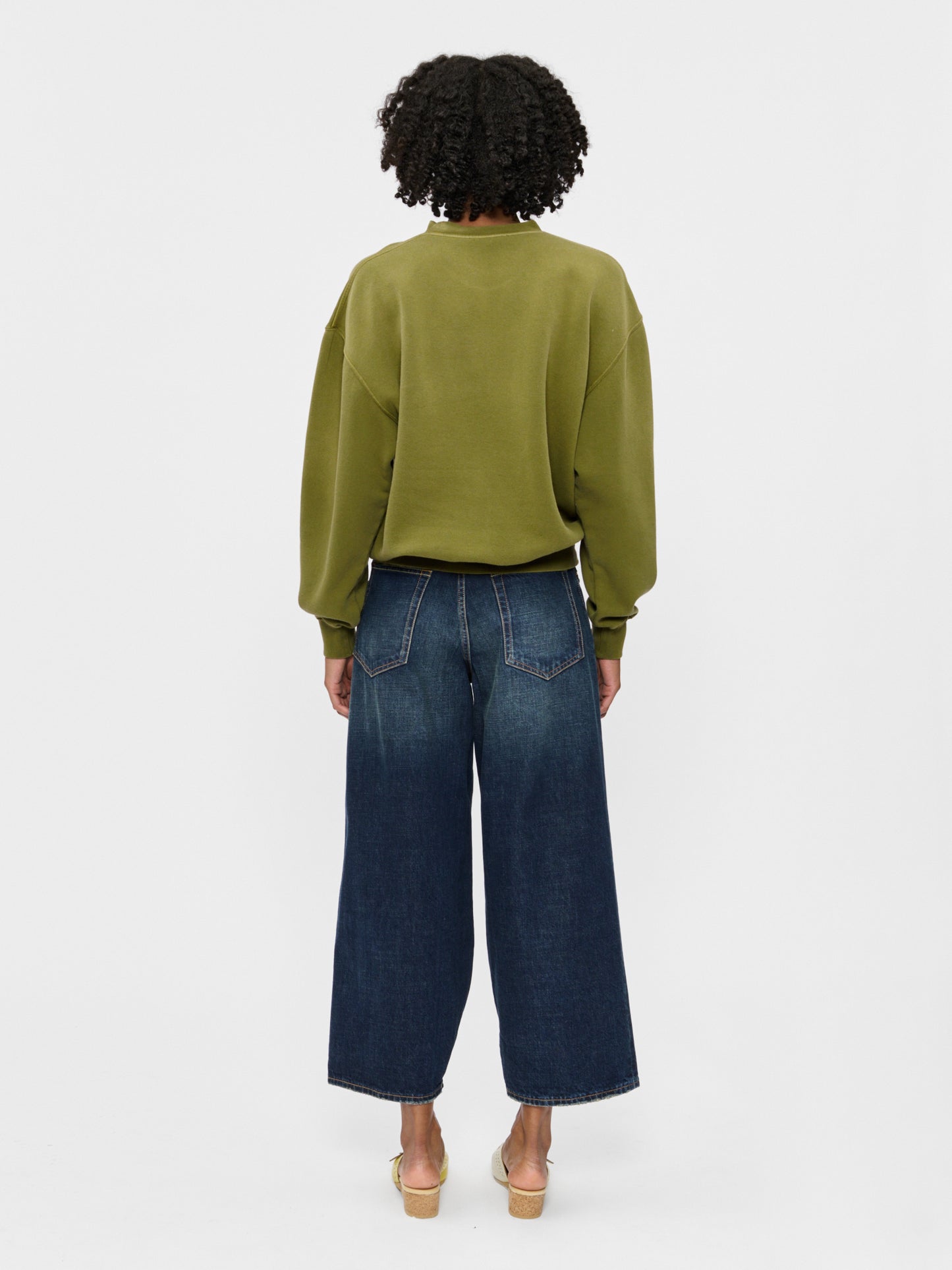Cropped Roomy Jean Andes Blue