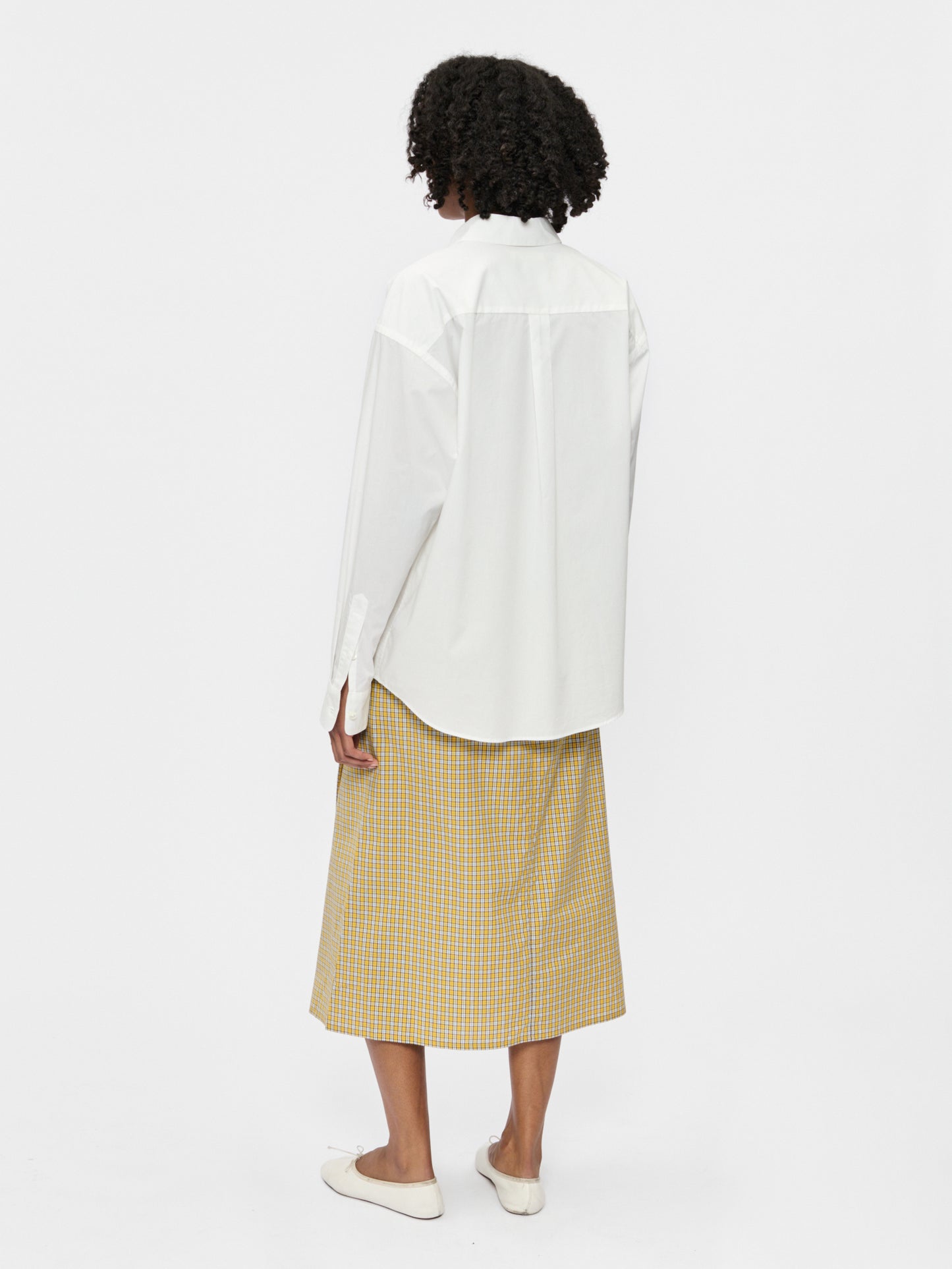 Draped Wrap Skirt Curry