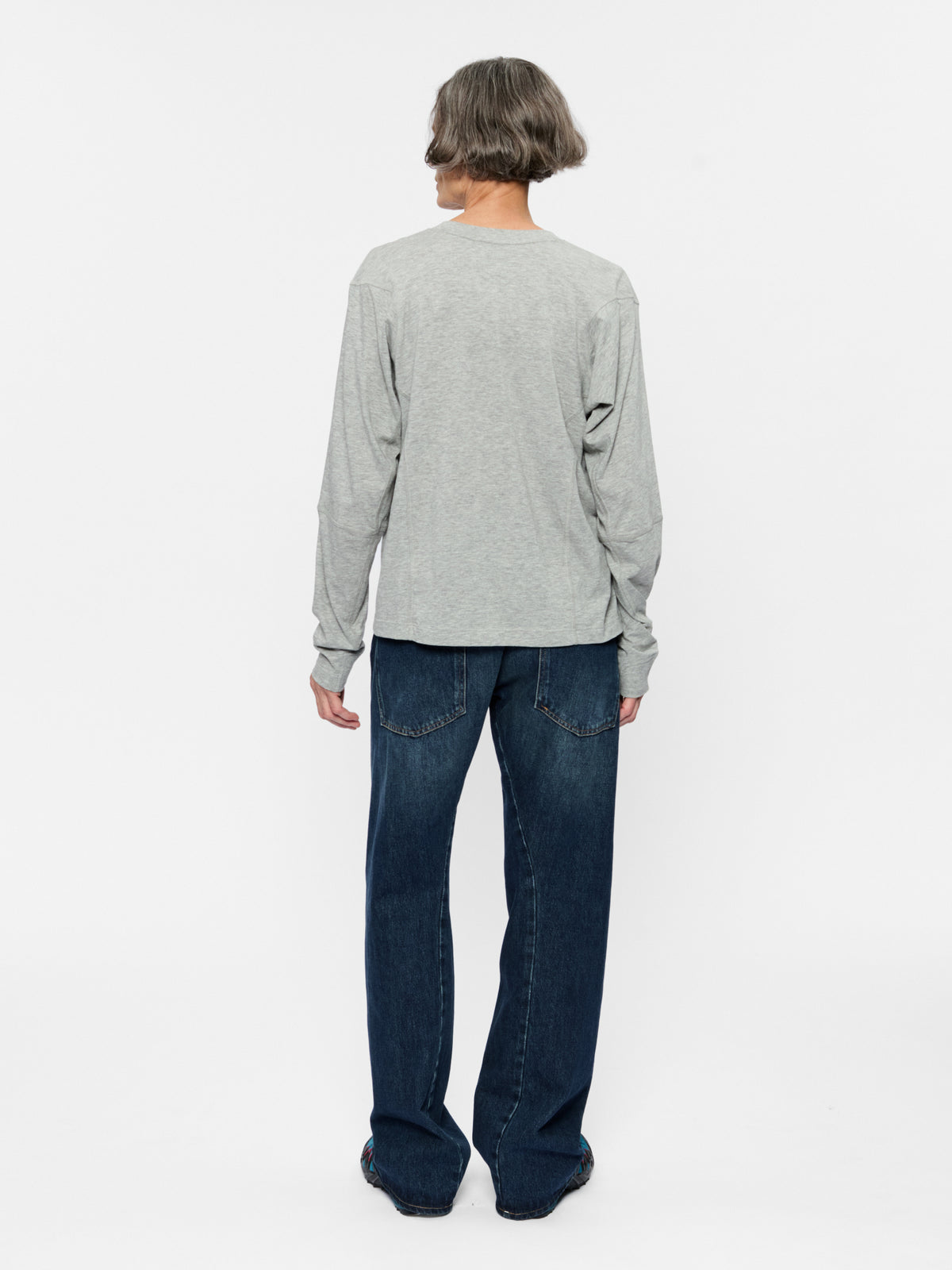 Coverstitch L/S T Heather Grey