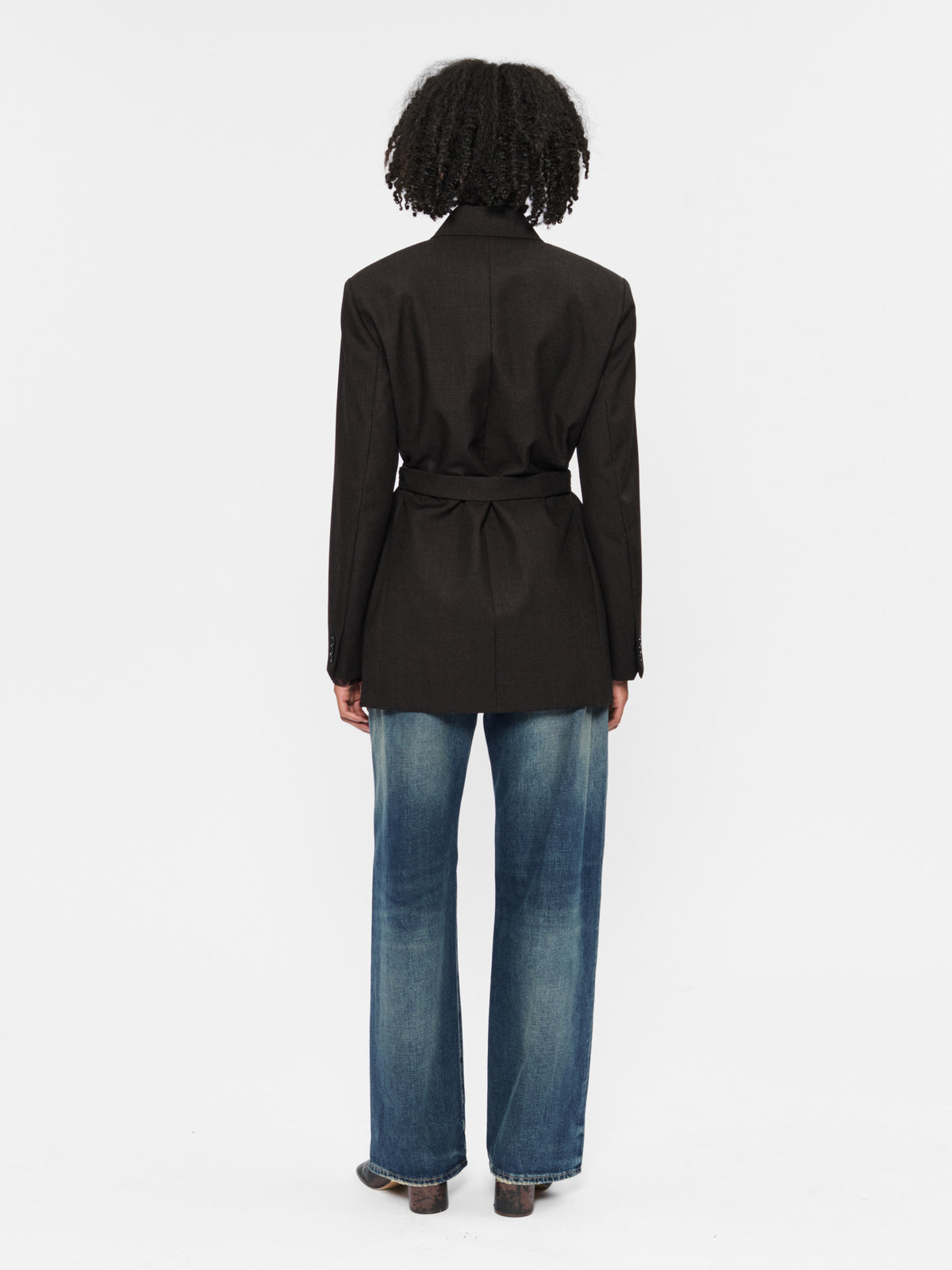 Tailored Robe Blazer Ebony
