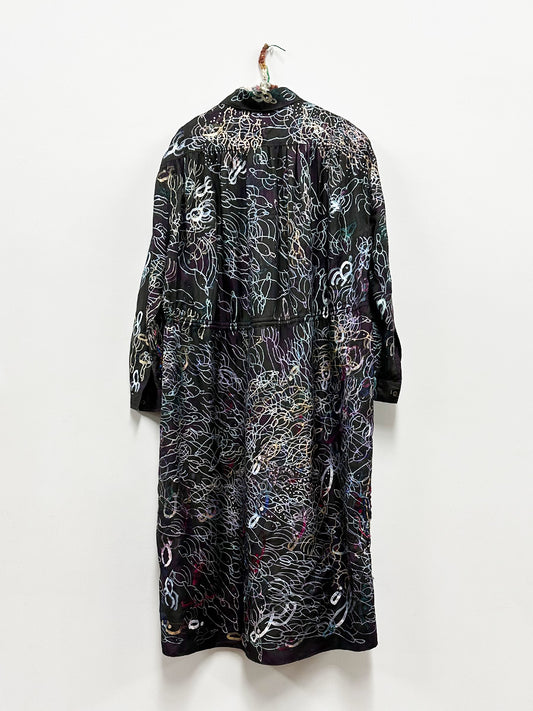 Maureen Clay Charcoal Collared Dress