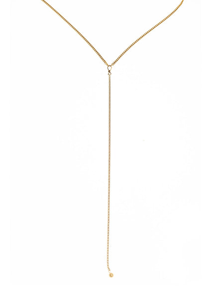 6397 X Alyssa Norton Vermeil Chain with a Single Pearl