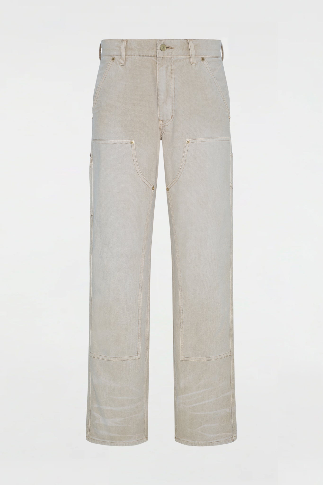 Canvas Double Knee Tea Stain