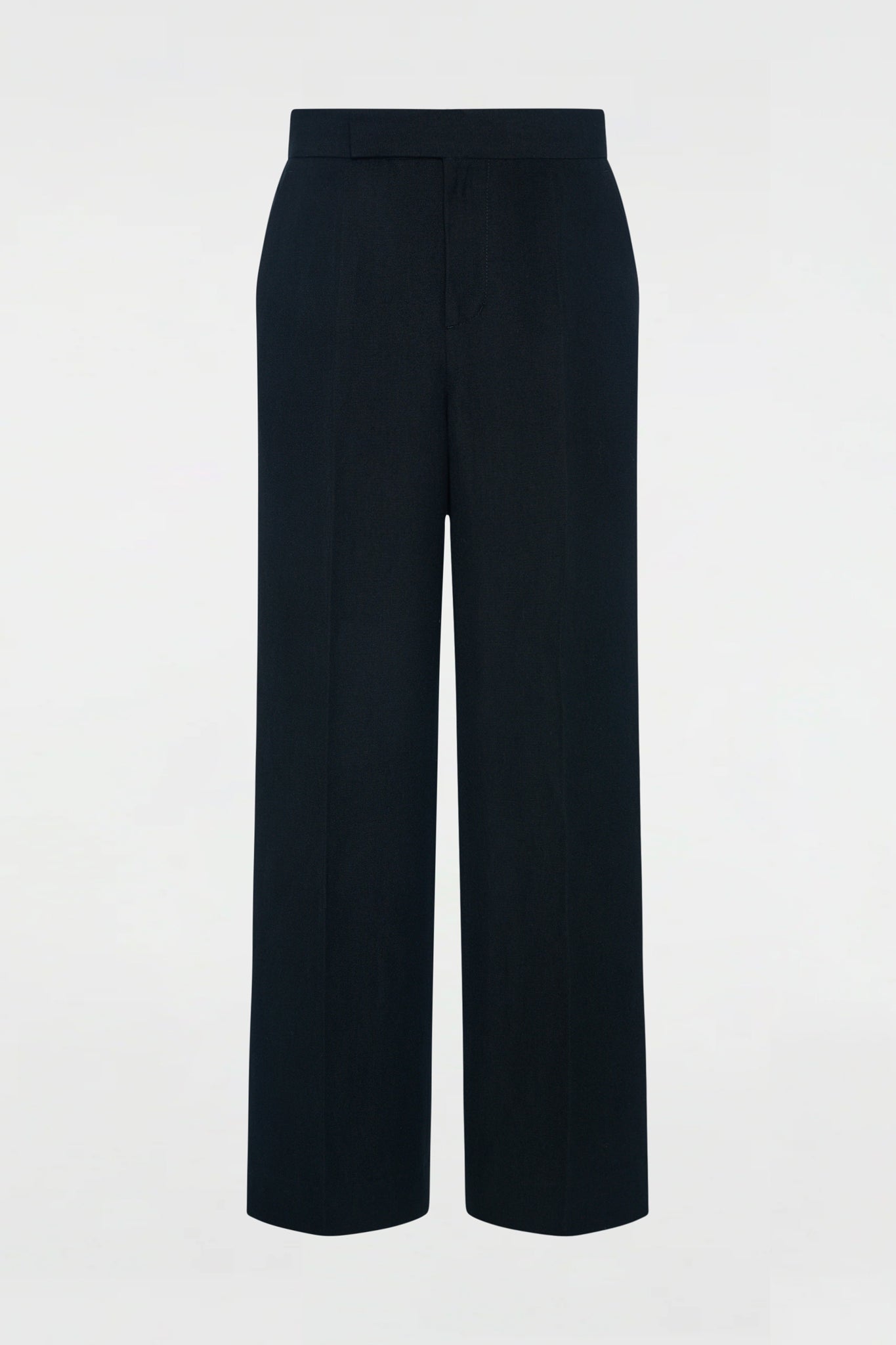 Flat Front Trouser Black