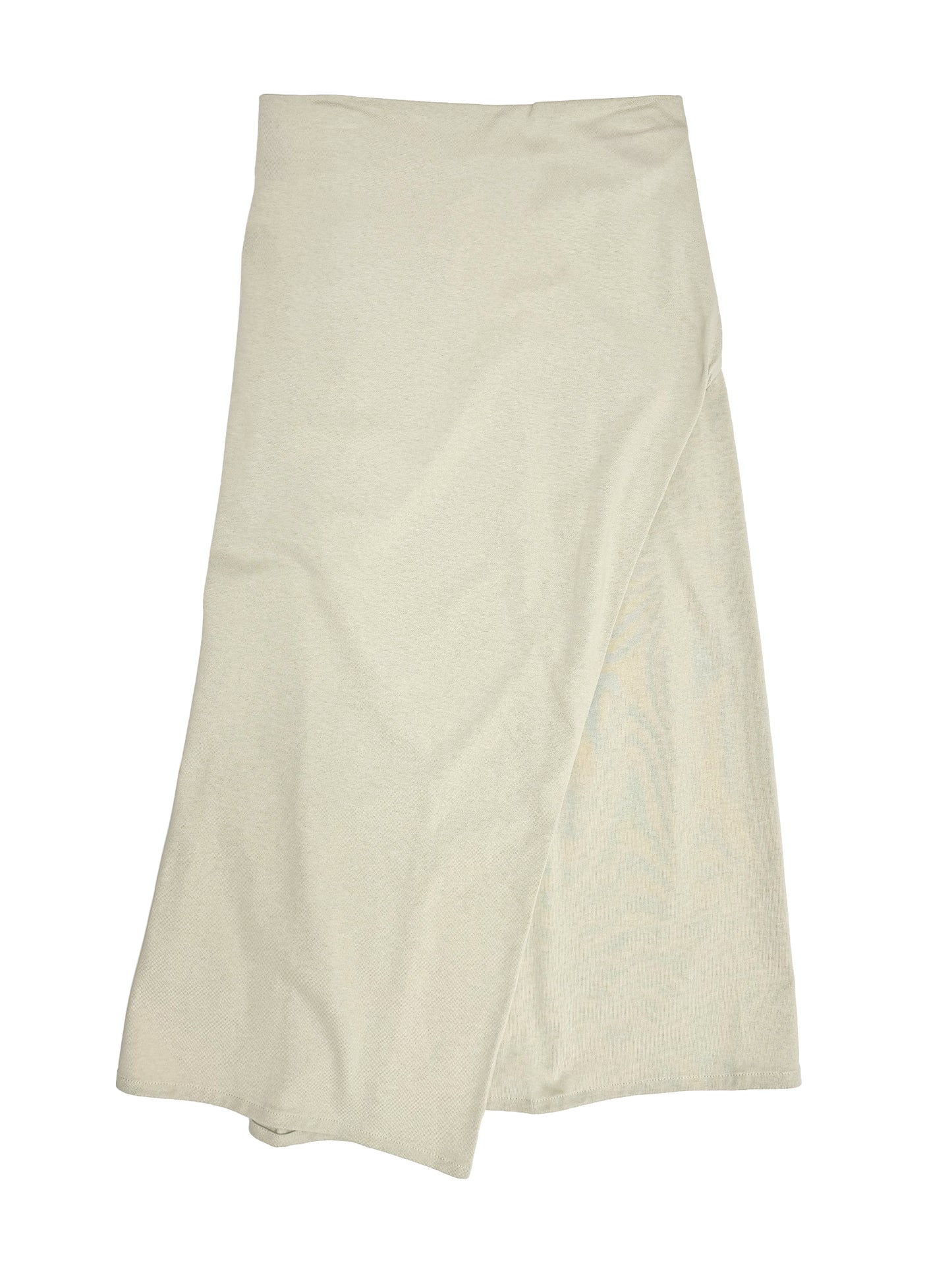 Draped Wrap Skirt in Chalk