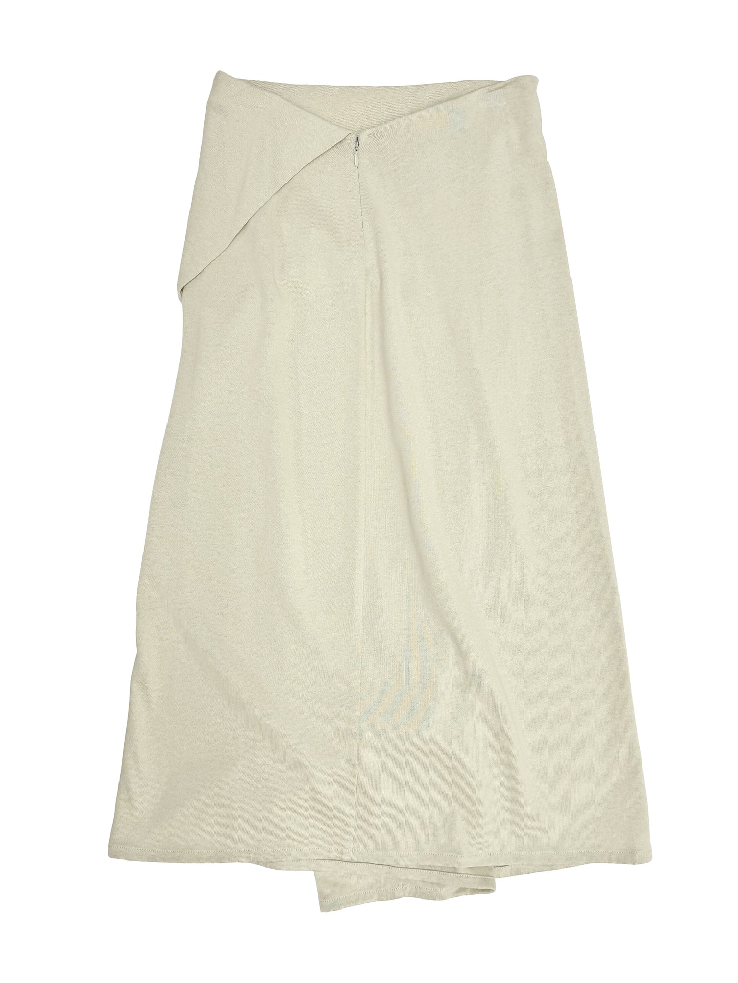 Draped Wrap Skirt in Chalk