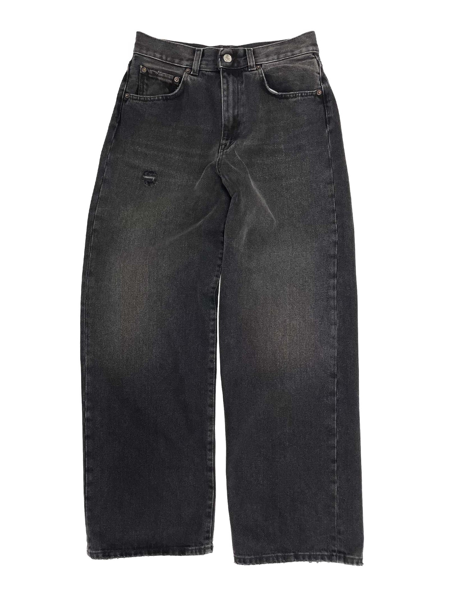 Wide Jean in Black Brown