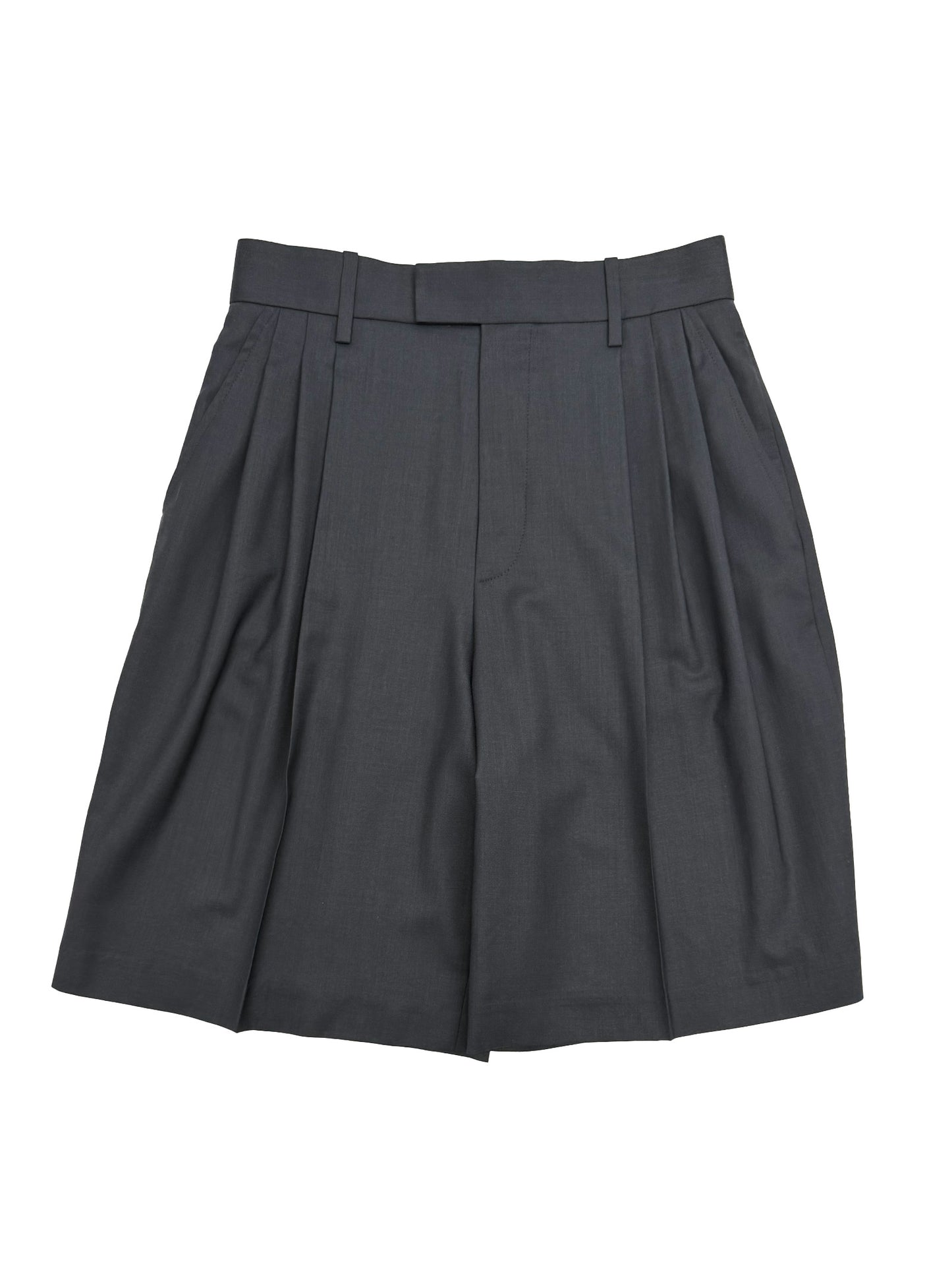 3-Pleat Short Asphalt