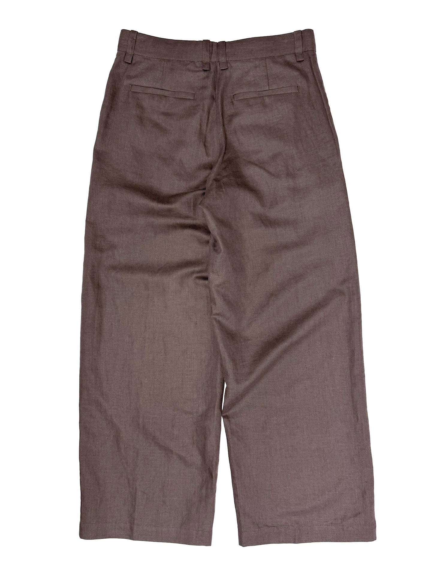 Cropped Roomy Trouser Espresso