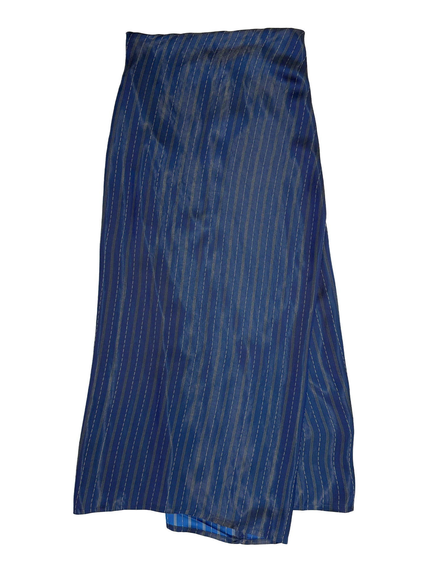 Draped Skirt Iridescent Stripe