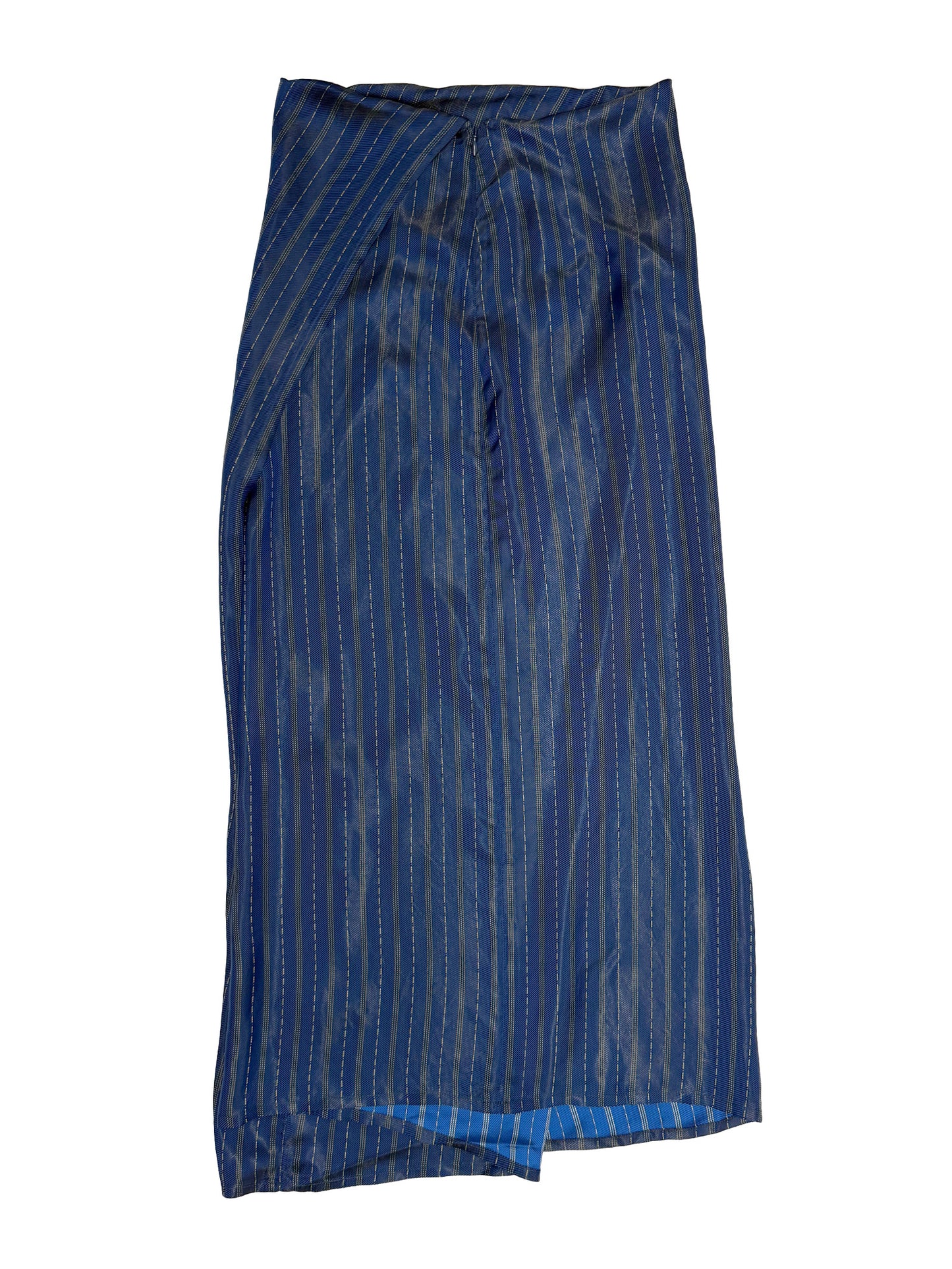 Draped Skirt Iridescent Stripe