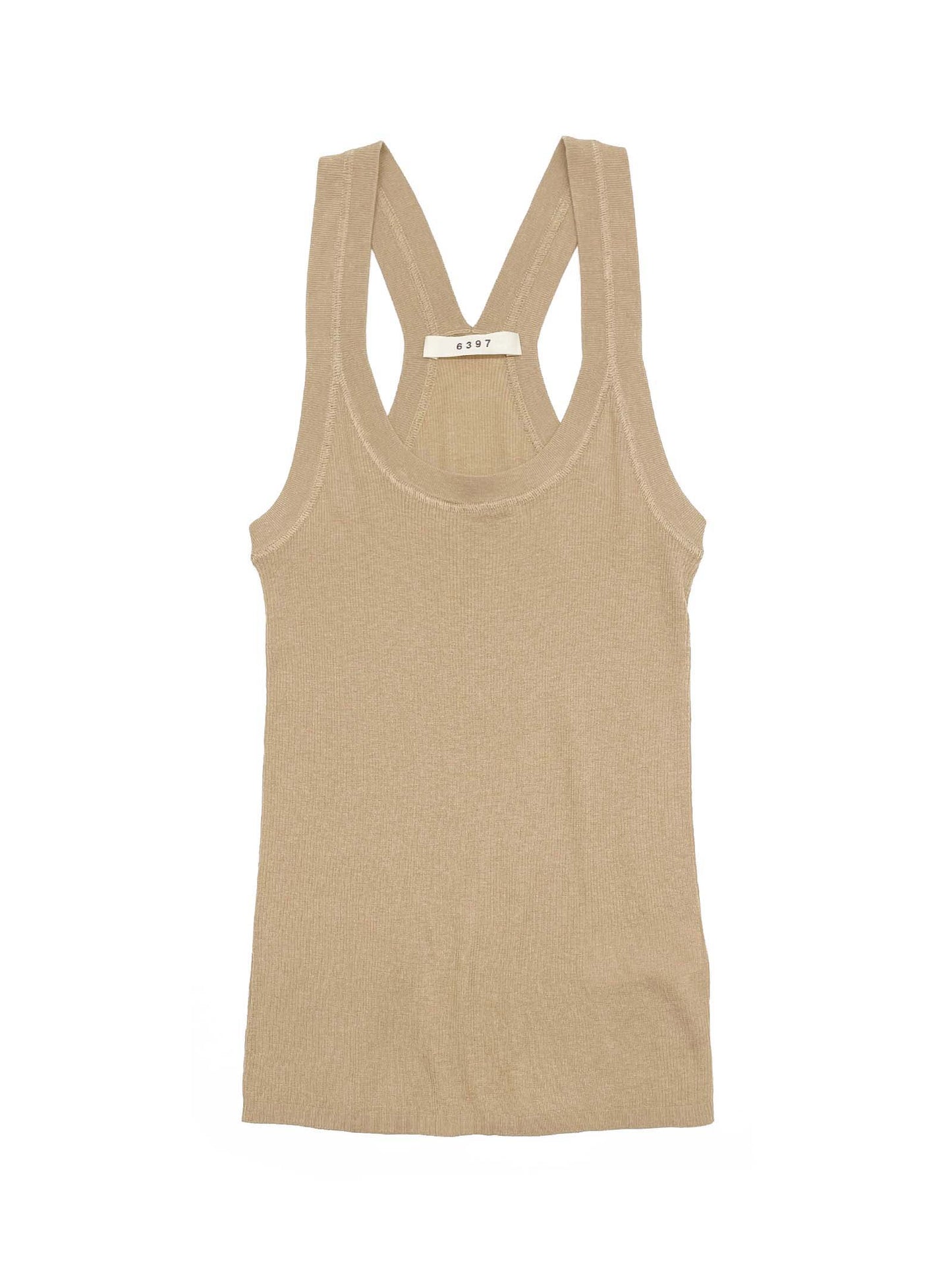 Skinny Rib Cami in Sand