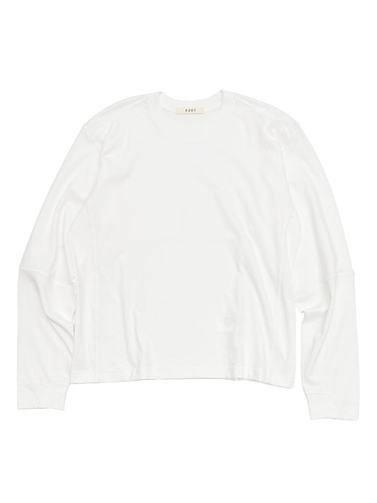Coverstitch L/S T White