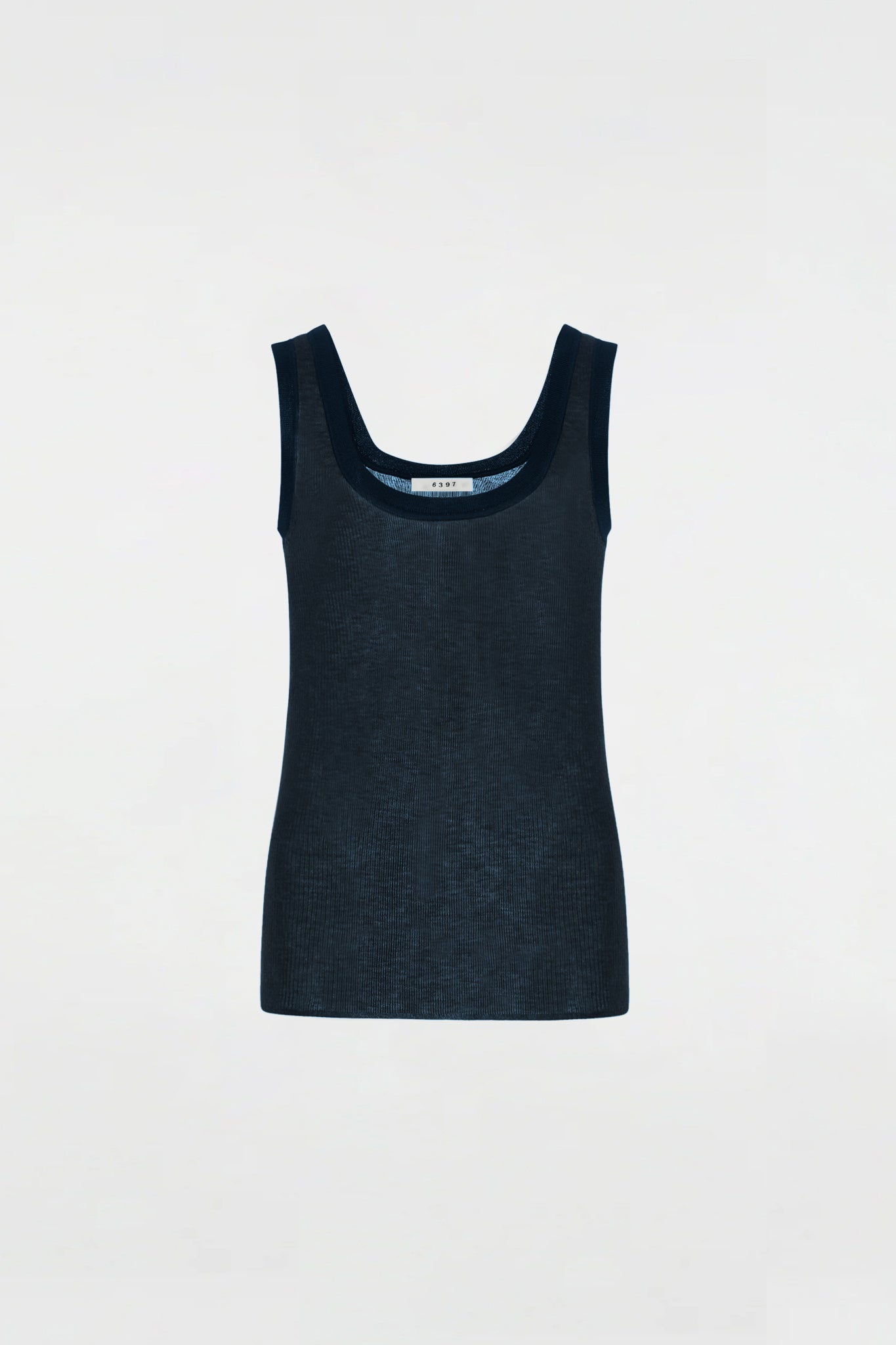 Scoop Neck Tank Black