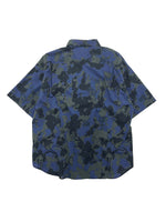 S/S Uniform Shirt in Indigo Floral