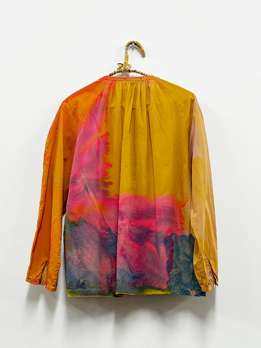 Lisa Lipton Yellow Peasant Blouse