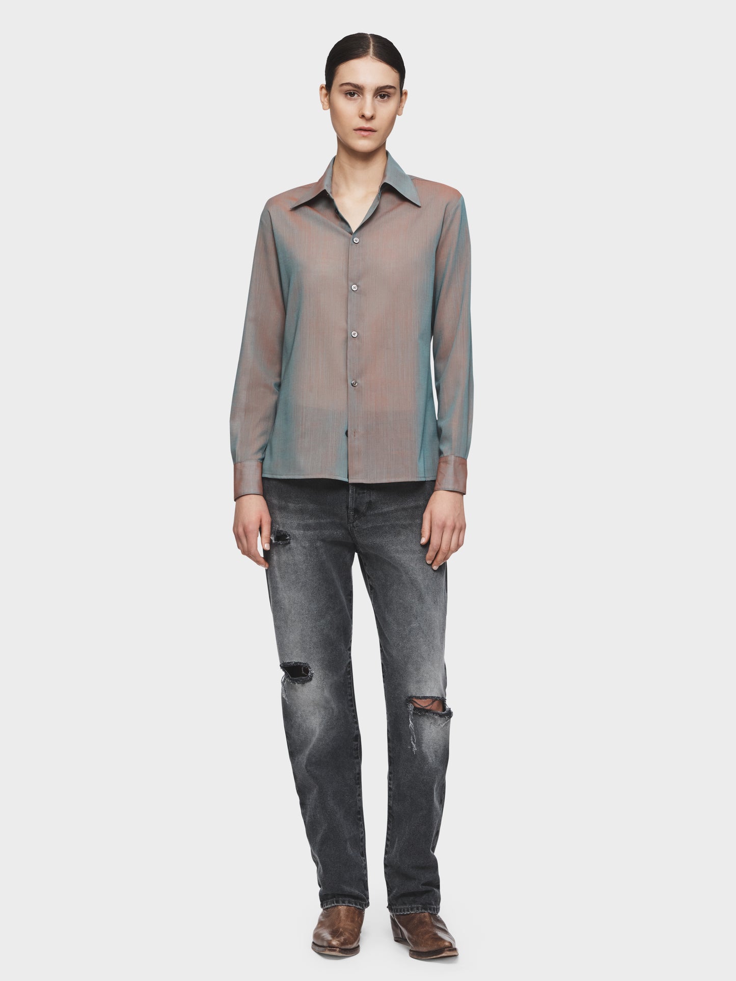 Sheer Buttondown Shirt