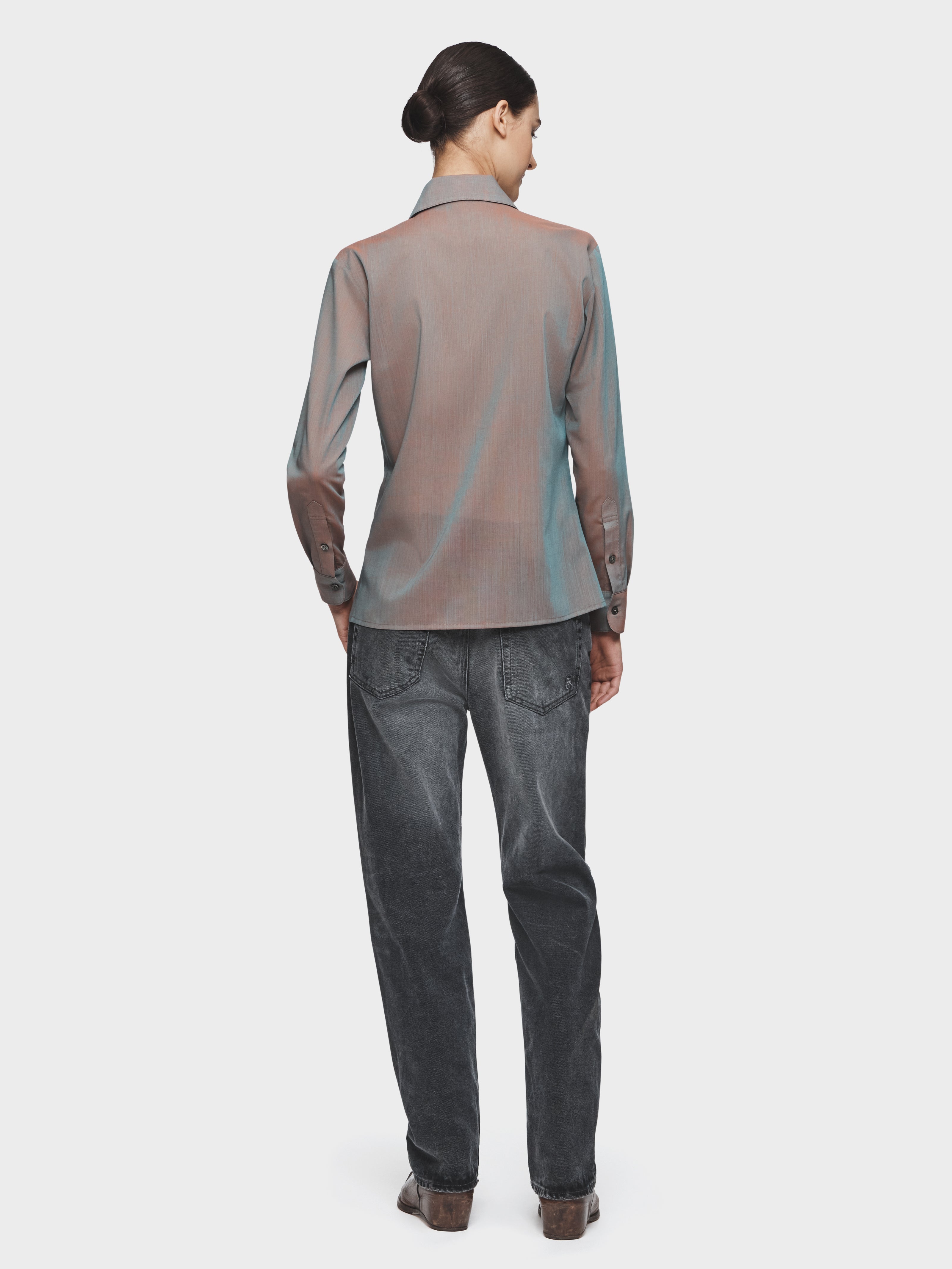 トップス front11201 Classic Dot Open Collar Shirt Classic Dot Open Collar Shirt / White – FRONT 11201