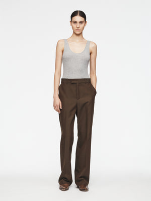 Structured Oversized Trouser in Earth