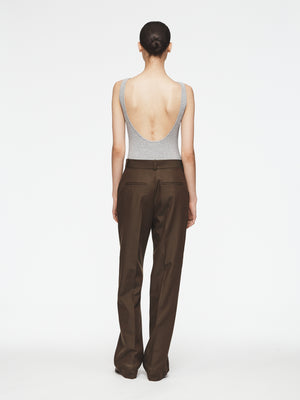 Structured Oversized Trouser in Earth