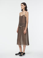 Double Layer Shift Skirt in Nude