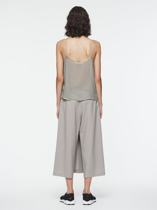 Box Pleat Skort in Fog