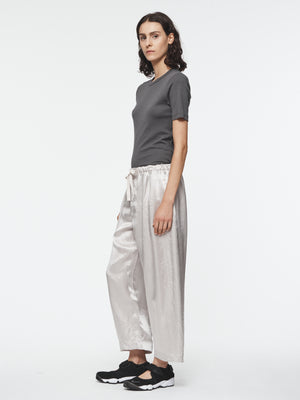 Cropped Pull-on Pant in Champagne
