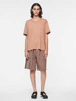 Circle Neck Tee in Terracotta