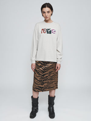 Slip Skirt in Tiger Print