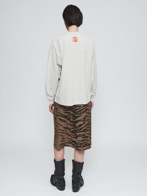 Slip Skirt in Tiger Print