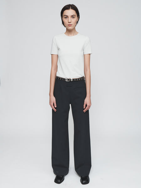 Double Back Pant in Washed Black