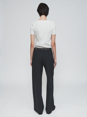 Double Back Pant in Washed Black