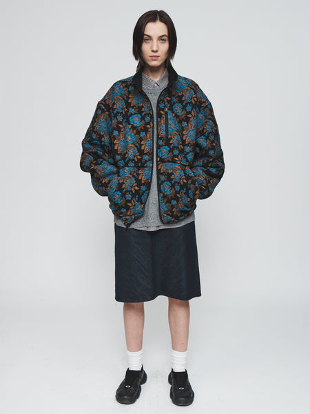 Track Jacket in Blue Floral