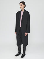 Oversized 3-Button Blazer in Washed Black