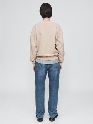 Deb Sweatshirt in Nude Chalk