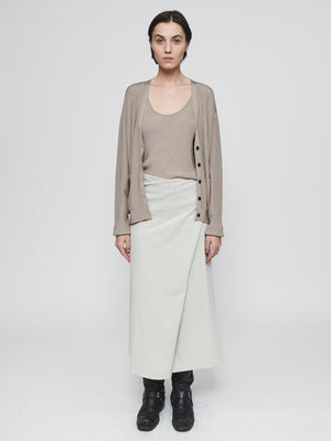 Draped Wrap Skirt