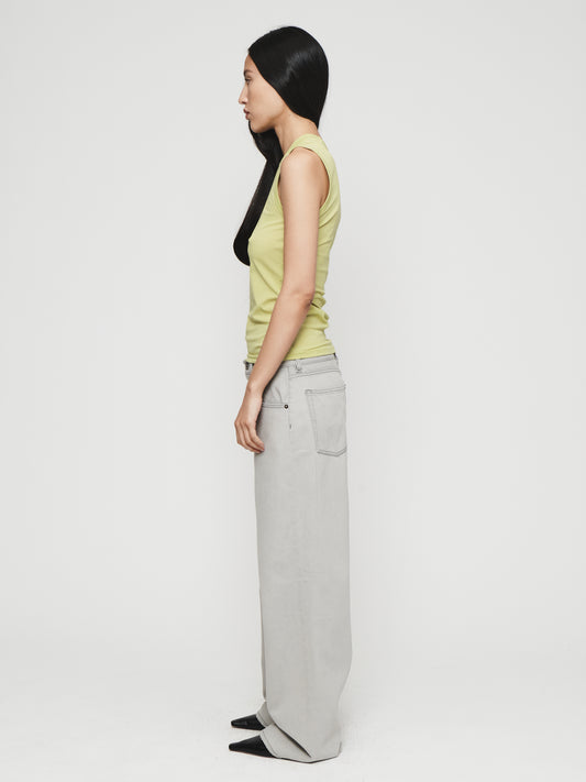 Wide Jean in Superlight Grey