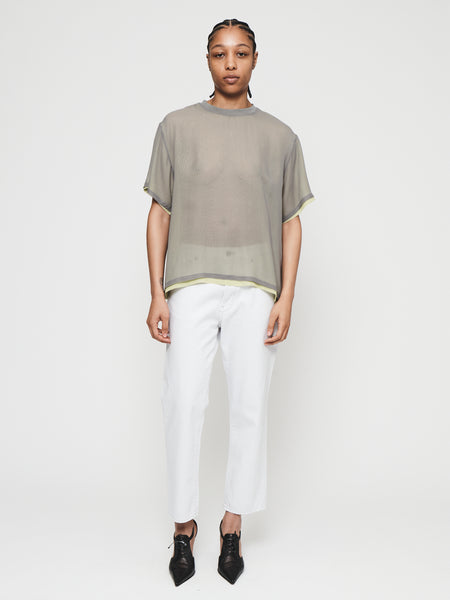 Double Layer T-Shirt in Limeade