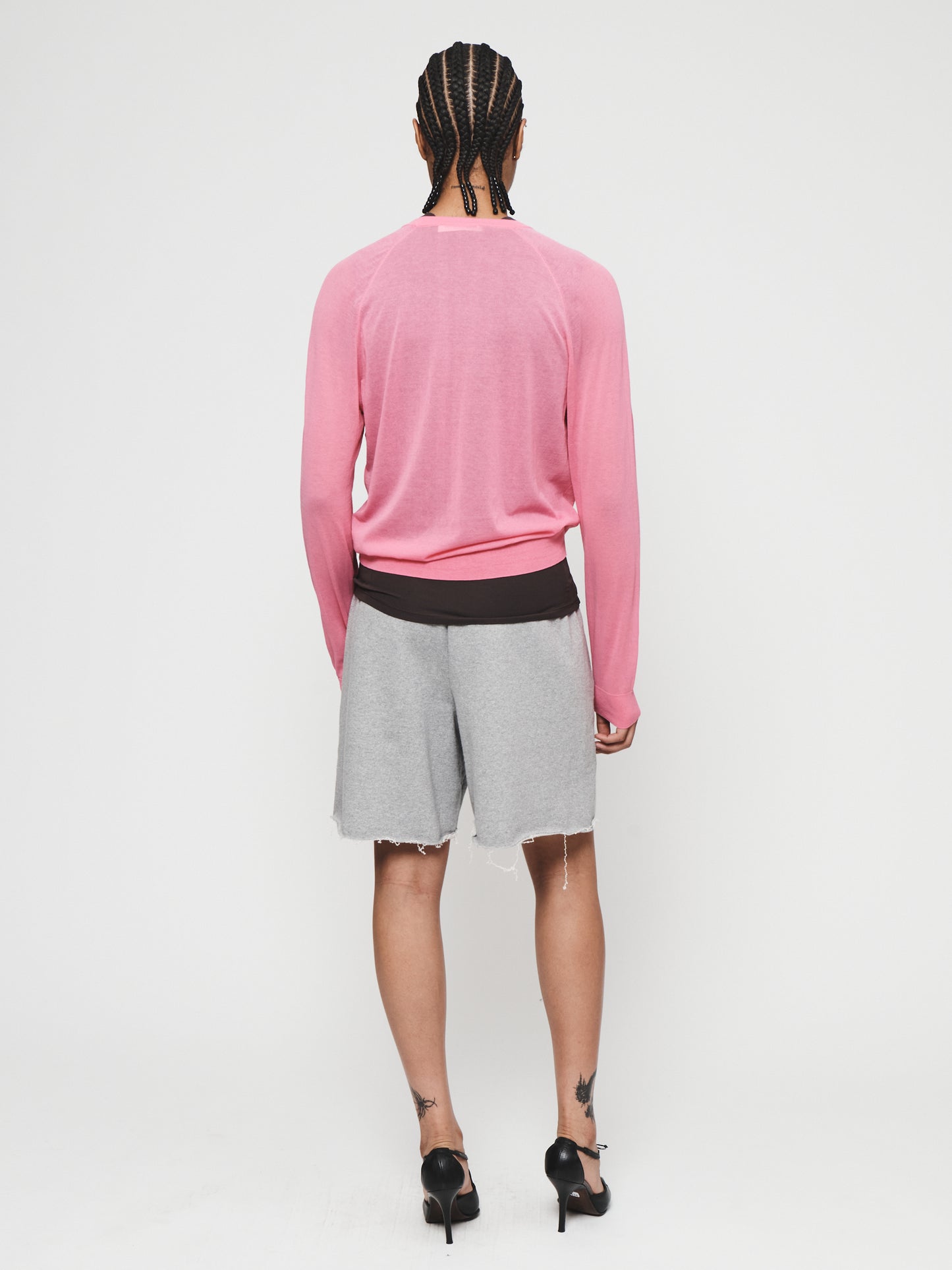 Sheer Crew in Bubblegum