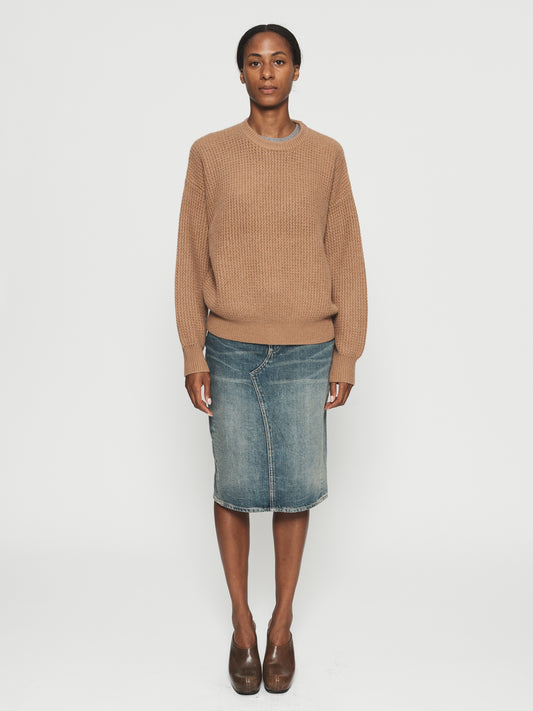 Military Mesh Crew Camel