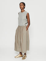 Pull-On Skirt in Iridescent Army