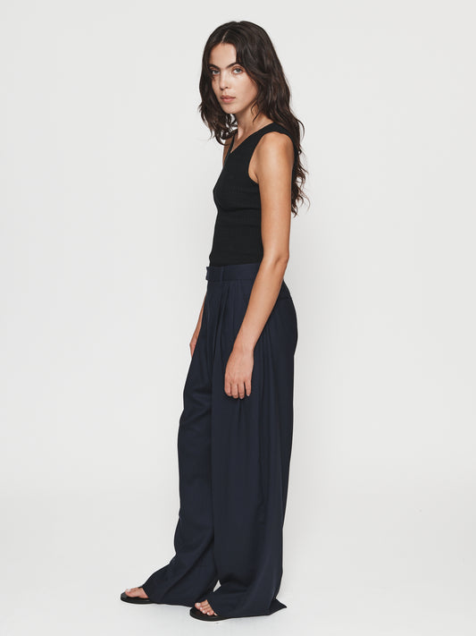 3-Pleat Trouser Navy
