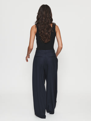 3-Pleat Trouser in Navy