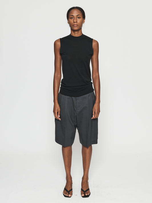 Sleeveless Mock Black