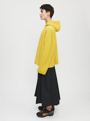 Snood Rib Sweater in Yellow