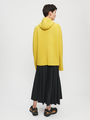 Snood Rib Sweater in Yellow