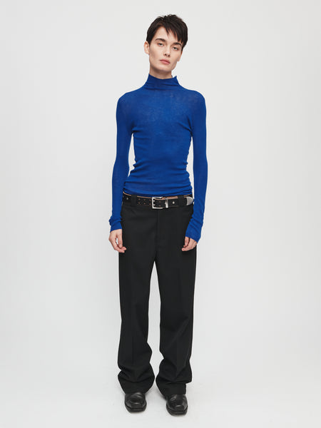 Rib Mock Neck